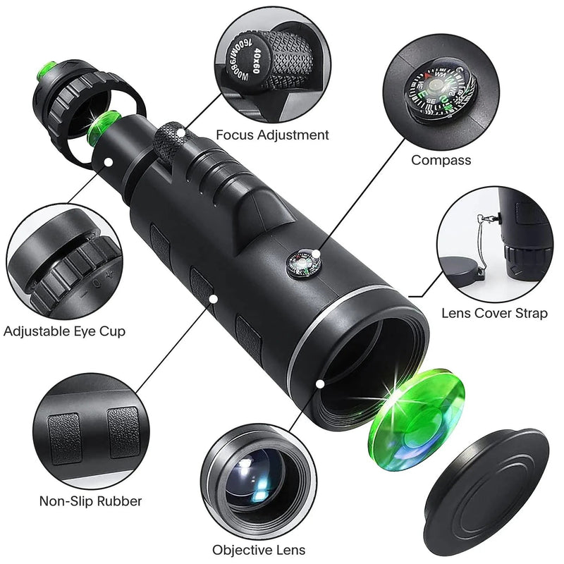 Monocular Potente Doble Enfoque 16x52 Pa - regalo sorpresa